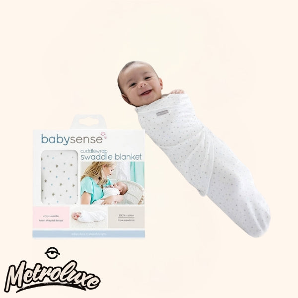 Baby Sense Cuddlewrap Azul: Máxima comodidad y seguridad para tu recién nacido
