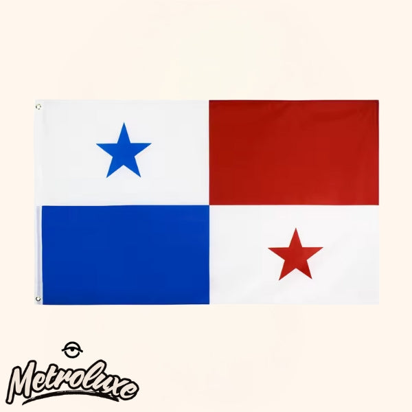 Panama Flag 3x5 Ft Polyester Banner for Wedding Party Backdrop Party Decoration Durable Watercolor Pattern