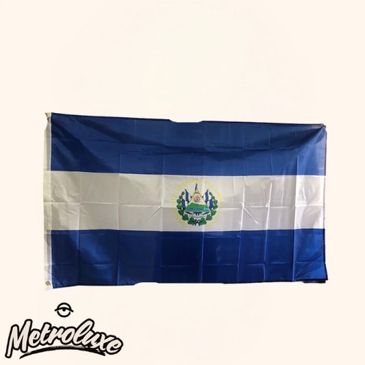 El Salvador Flag 3x5 Ft – Salvadoran National Polyester Flag Banner Lightweight