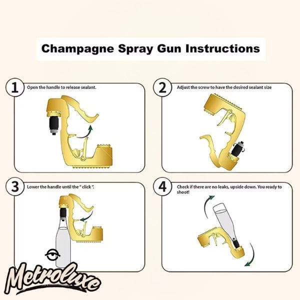 Pulverizador de vino y champán - Utensilios de cocina y bar - Versión en plástico ABS