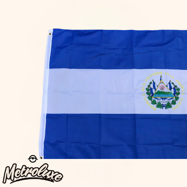 El Salvador Flag 3x5 Ft – Salvadoran National Polyester Flag Banner Lightweight