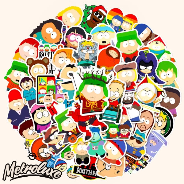 50pcs Cartoon Character Style Vinyl Stickers – Waterproof Die-Cut Decals for Laptops, Bottles & Crafts