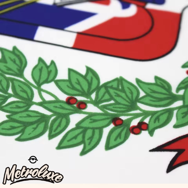 Bandera Nacional de Poliéster de República Dominicana - Decoración interior y exterior del hogar