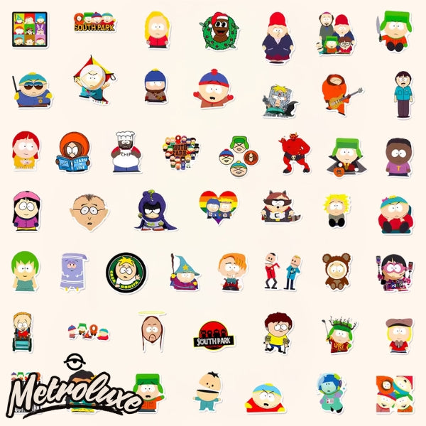 50pcs Cartoon Character Style Vinyl Stickers – Waterproof Die-Cut Decals for Laptops, Bottles & Crafts