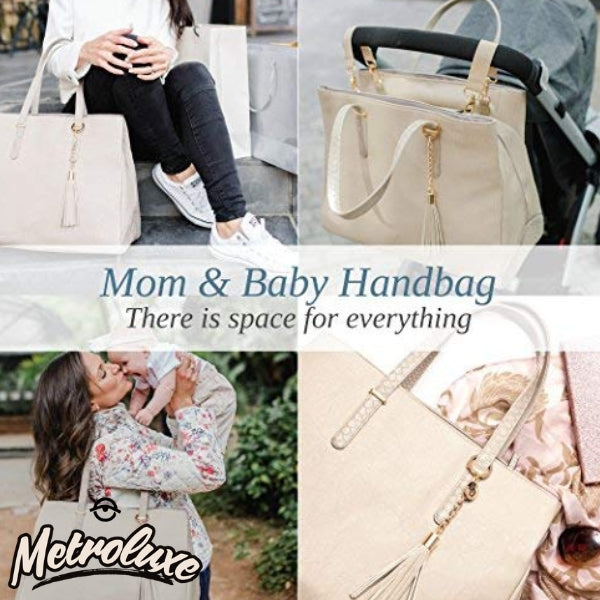 Baby Sense Melaine - Bolso cambiador elegante, espacioso, multifuncional y práctico