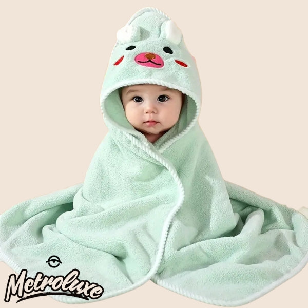 Cloud-Soft Hooded Baby Swaddle Blanket | Ultra-Plush Animal Character Wrap for Infants & Toddlers (0-3 Years)