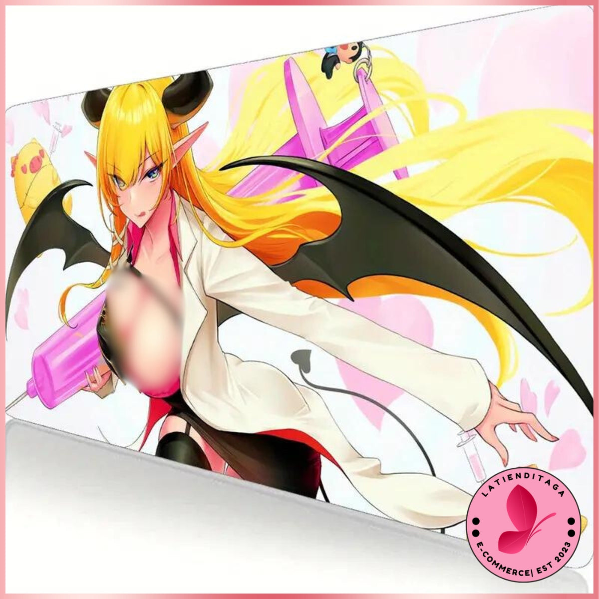 3D Digital Printed Girl Anime Mouse Pad – Vibrant Design, Smooth Surface