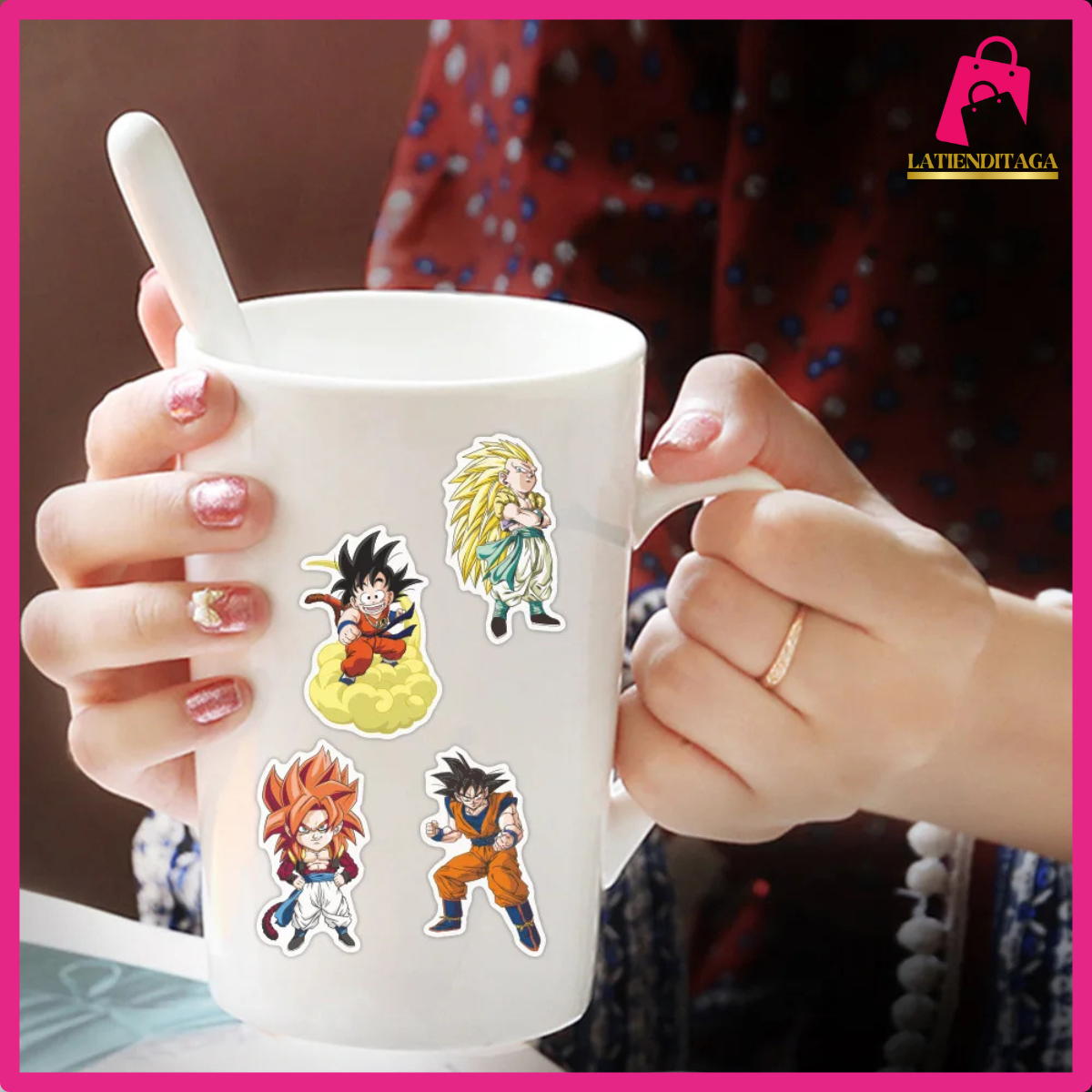 50Pcs Dragon Ball Son Goku Anime Stickers – Waterproof DIY for Kids & More