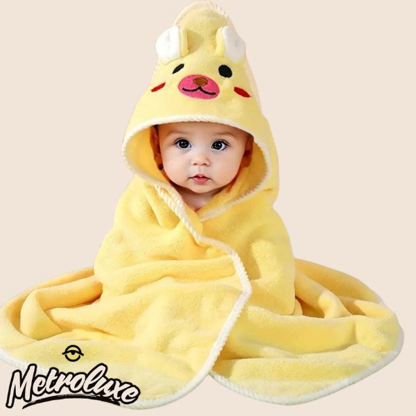 Cloud-Soft Hooded Baby Swaddle Blanket | Ultra-Plush Animal Character Wrap for Infants & Toddlers (0-3 Years)