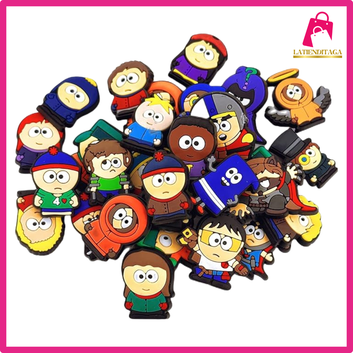 30PCS South Park Anime Croc Charms – Shoe Accessories for Boys & Girls
