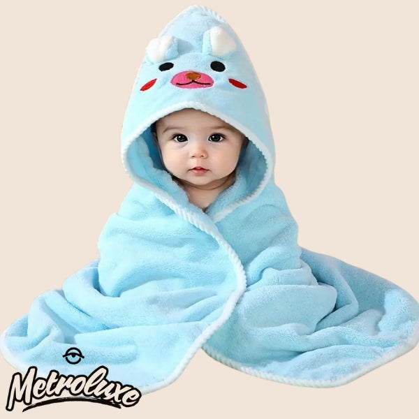 Cloud-Soft Hooded Baby Swaddle Blanket | Ultra-Plush Animal Character Wrap for Infants & Toddlers (0-3 Years)