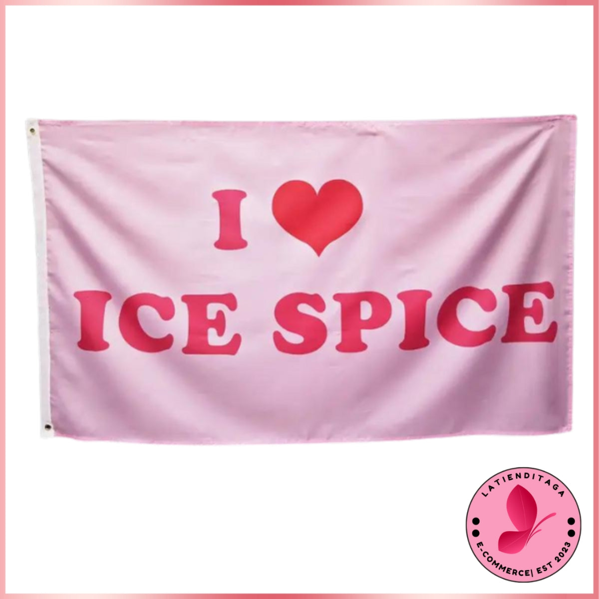 Ice S Pink American Flag Tapestry 3x5 – Durable, Easy Hang Backdrop