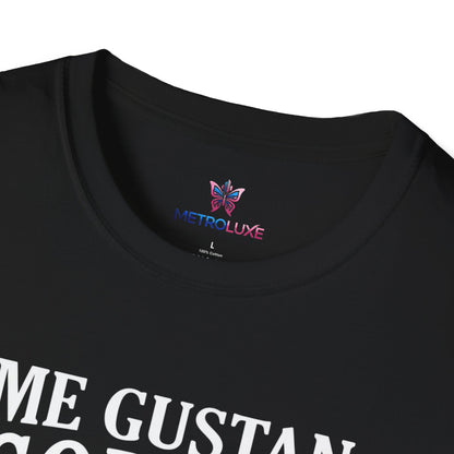 Me Gustan Gordas T-Shirt | Skull Chef Illustration, Heart and Food Graphic