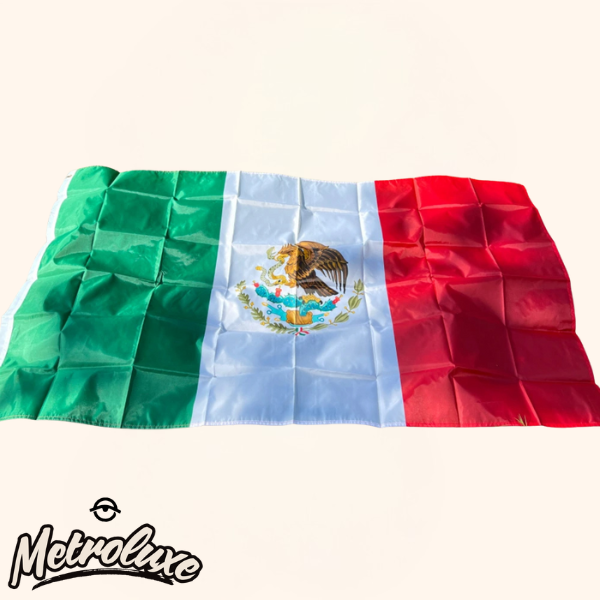 Mexico Flag 3x5 ft – Durable Polyester with Brass Grommets, Indoor/Outdoor