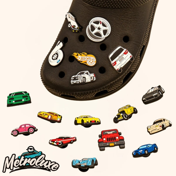 40Pcs Car Shoe Charms for Crocs – Fun & Unique Style Accessories