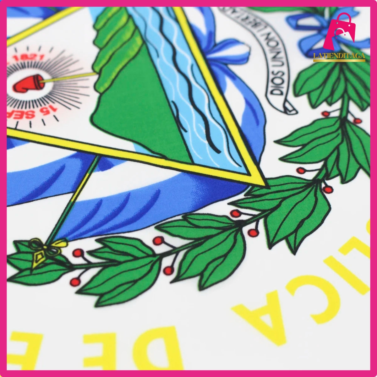 LATIENDITAGA - 3x5 Ft El Salvador Flag - Salvadoran National Flags Polyester