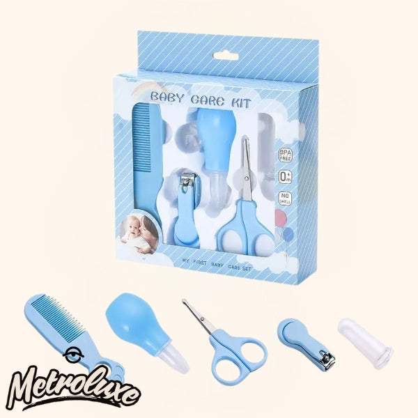 Kids Grooming Kit 5pcs – Nail Care Set for Boys & Girls – Pink or Blue