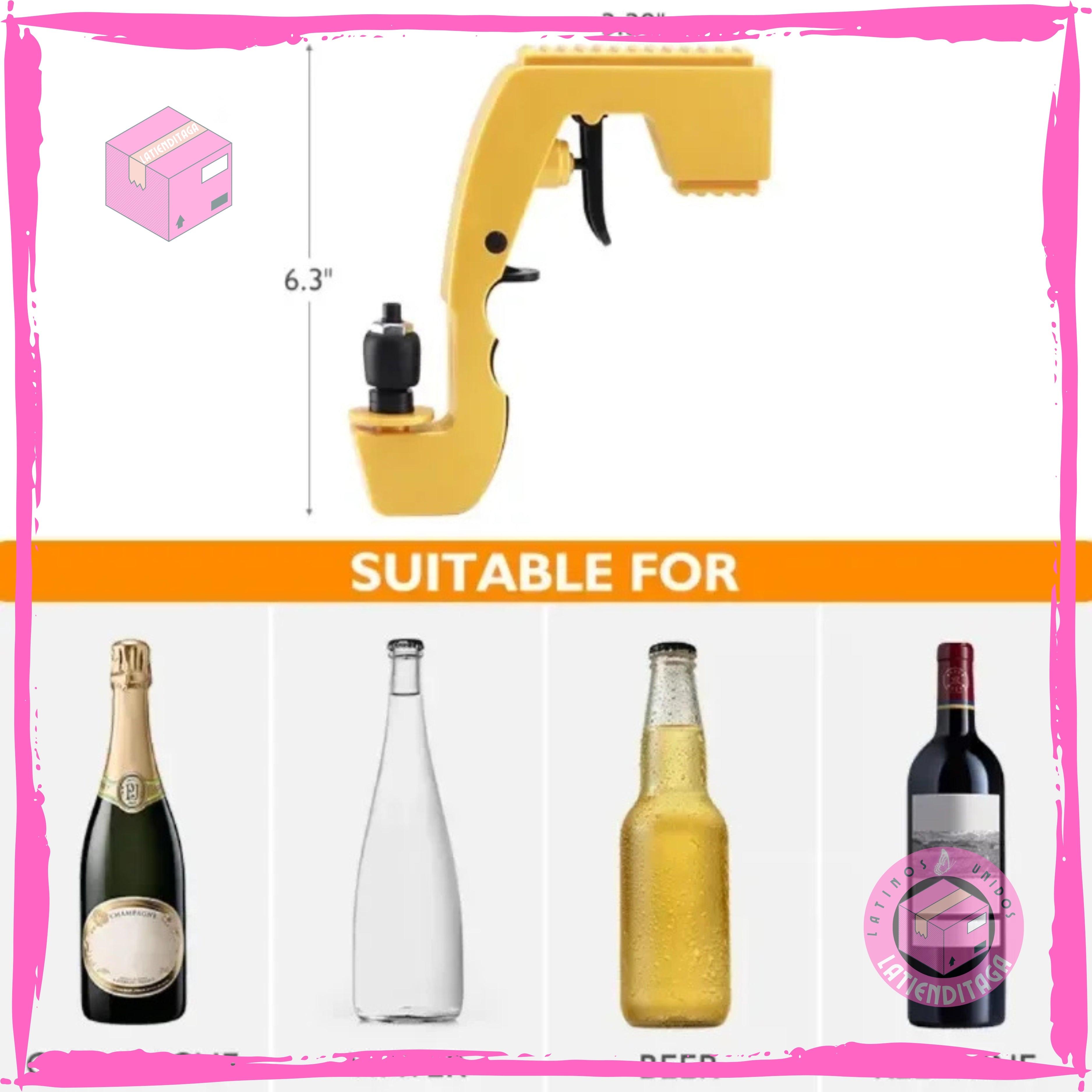 Alcohol Dispenser Gun – Shoots Champagne or Beer, Great for Parties