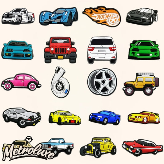 40Pcs Car Shoe Charms for Crocs – Fun & Unique Style Accessories