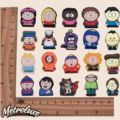 30PCS South Park Anime Croc Charms – Waterproof Cartoon Shoe Accessories Set