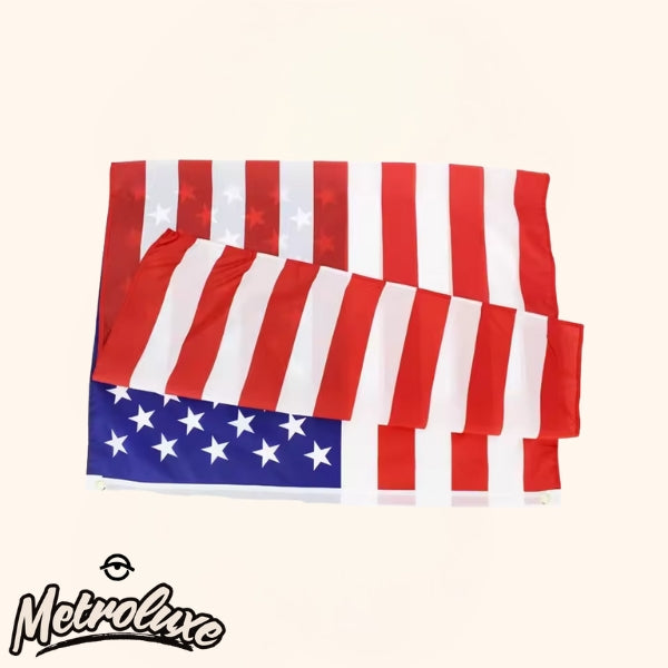 US America Flag Printed Polyester 3ft x 5ft with Grommets Banners