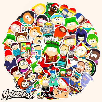 50 pegatinas aleatorias de South Park