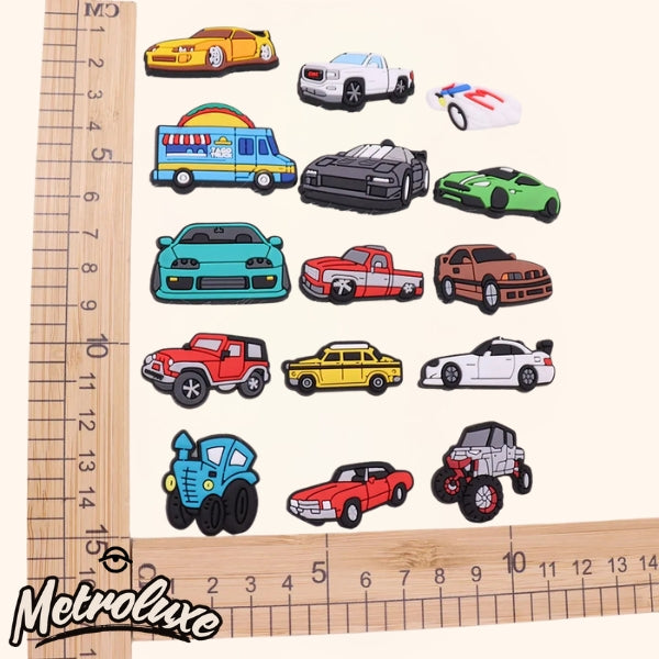 40Pcs Car Shoe Charms for Crocs – Fun & Unique Style Accessories