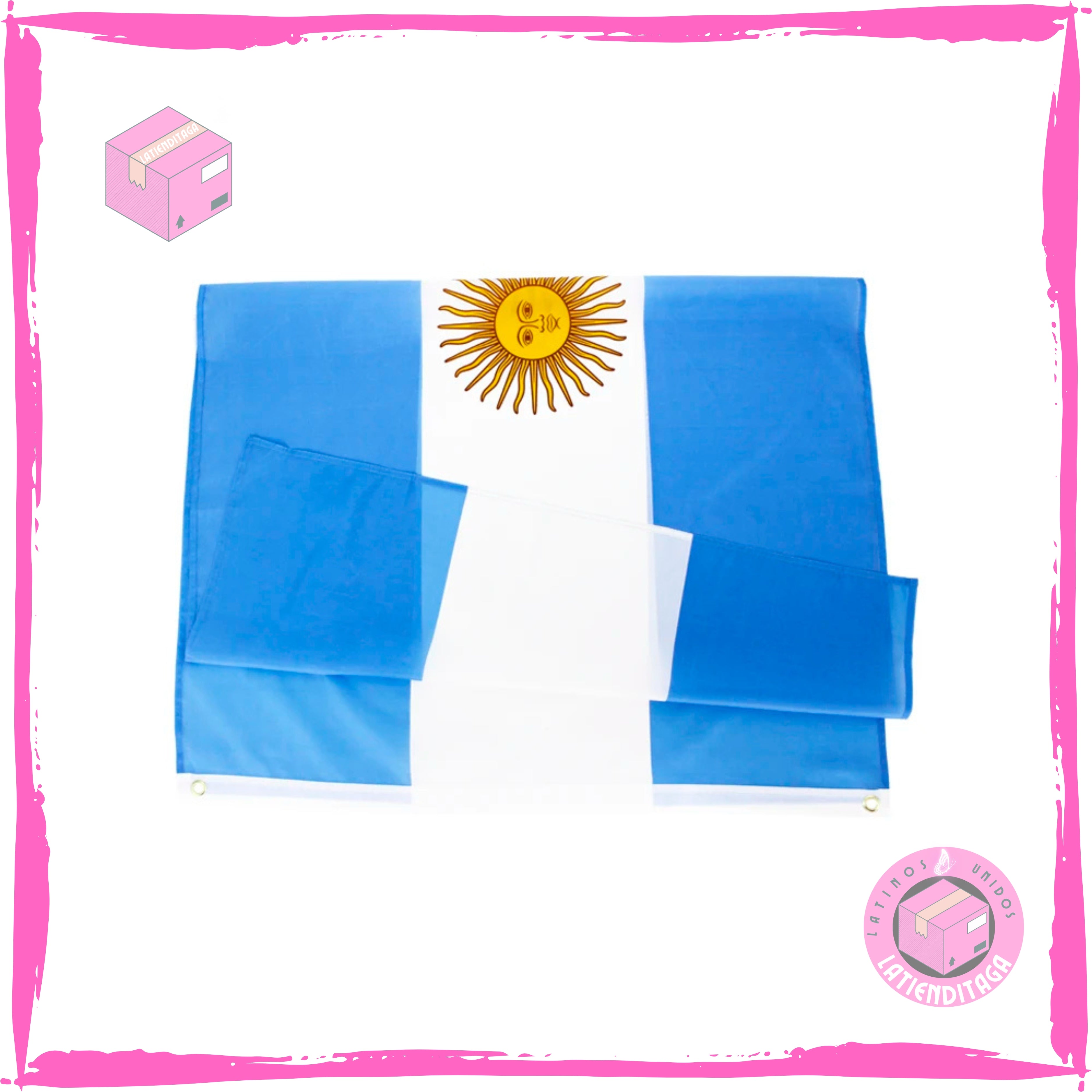 Argentina Flag 3x5 ft – Polyester Banner with Embroidery, Indoor & Outdoor