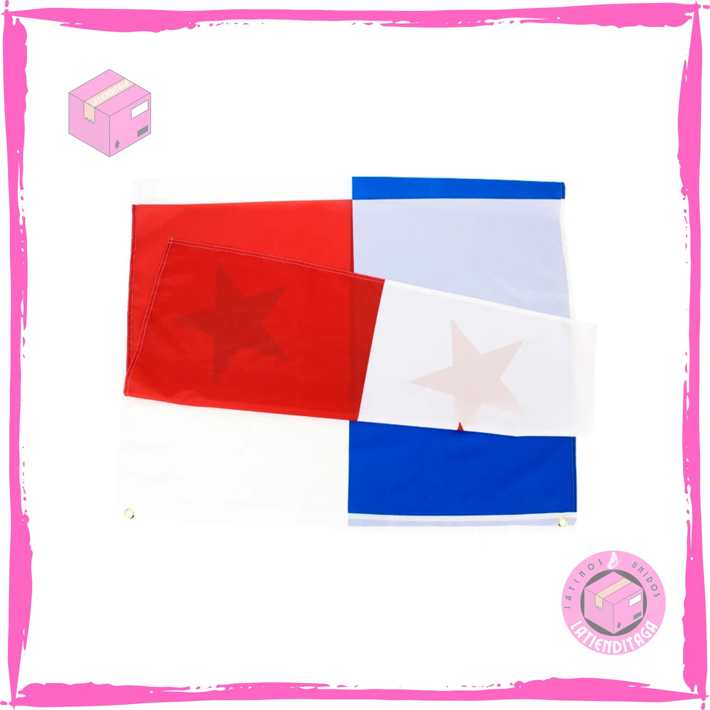 LATIENDITAGA - Panama South America National Flag Soccer Futbal 3'x5' Polyester Banner Flags