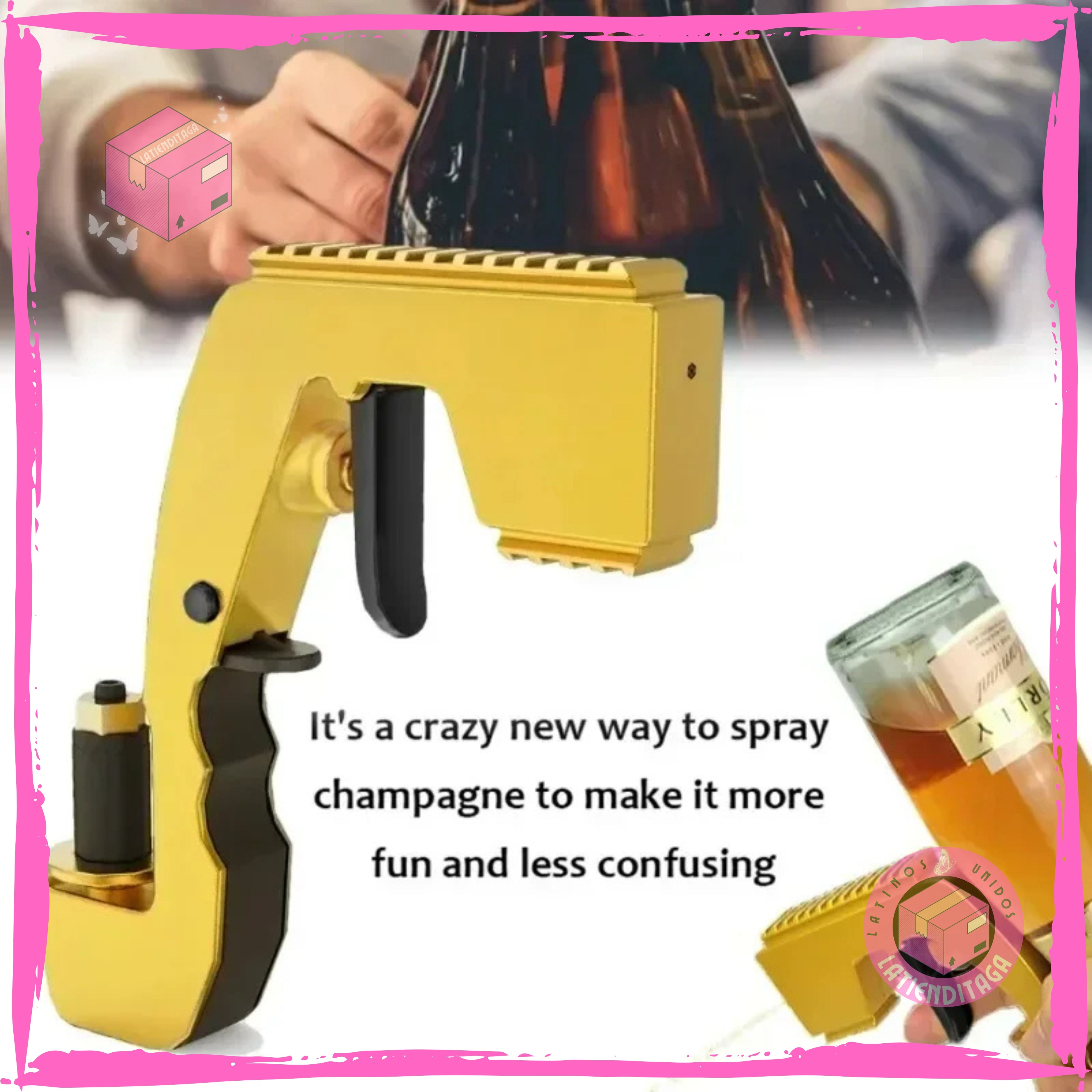 Alcohol Dispenser Gun – Shoots Champagne or Beer, Great for Parties
