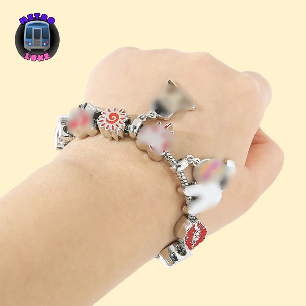 Ba-d Bunn-y Charms for Bracelets Snake Chain Bangles For Women Hip Hop Singer Gift Fashion Accessories