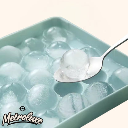 Ice Cube Trays for Cocktails – Multi-Compartment Ball-Shaped Mold, Plastic