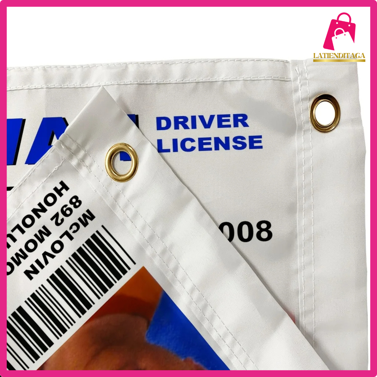 Drapeau Mclovin 3x5 en Polyester, fausse carte d'identité, permis de conduire, drapeaux HAWAII Mclovin, bannière de dortoir d'université