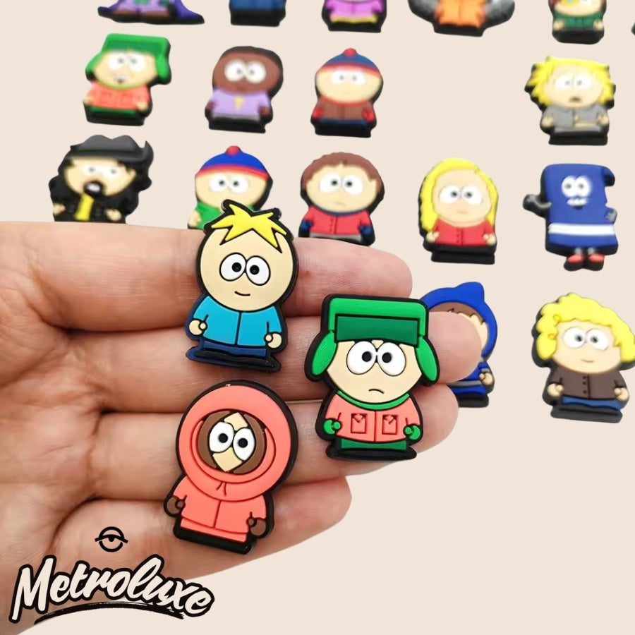 30PCS South Park Anime Croc Charms – Waterproof Cartoon Shoe Accessories Set