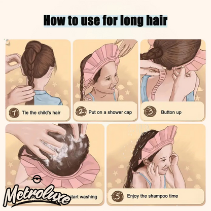 Adjustable Soft & Water-Resistant Kids’ Shower Cap – Perfect for Toddlers & Children