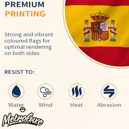 Spain Flag Banner 3x5 ft – Polyester National Flag for Indoor & Outdoor