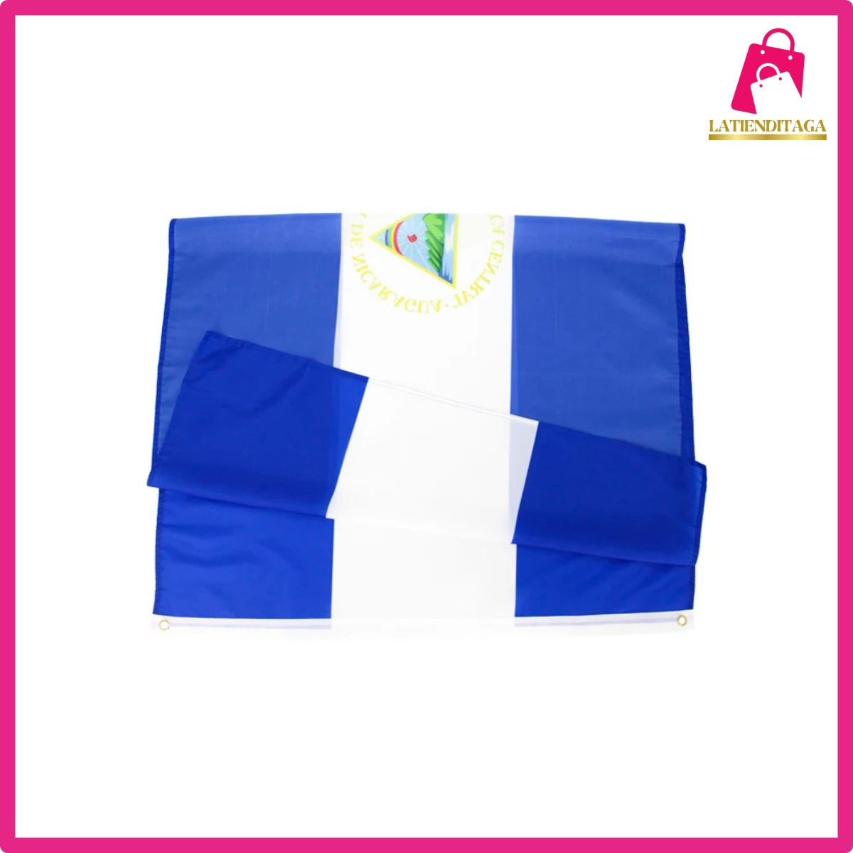Nicaragua Flag 3x5 Ft – Polyester Banner for Outdoor, Wedding & Decoration