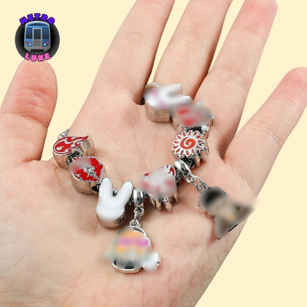 Ba-d Bunn-y Charms for Bracelets Snake Chain Bangles For Women Hip Hop Singer Gift Fashion Accessories