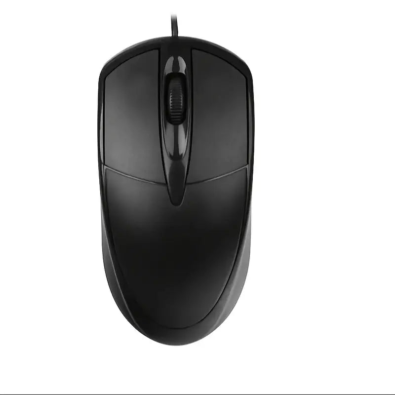 1pc Ambidextrous Wired USB Optical Mouse, 1200DPI Trackball, Smooth Movement on Various Surfaces, Anti-Slip Roller, Compatible with PC, Notebook, Desktop - Plastic, Wheel-Mouse, No Battery Required