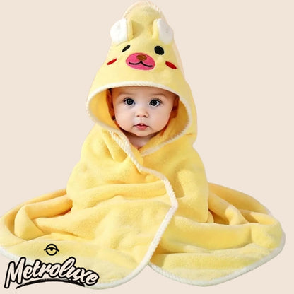 Soft Baby Swaddle Blanket – Cartoon Animal Design, Ages 0–3 Years