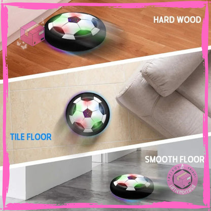 LED Hover Soccer Ball with Foam Bumper Football Toy Air Power Training Ball Musical Battery Powered Gifts Birthday Gifts for Kid