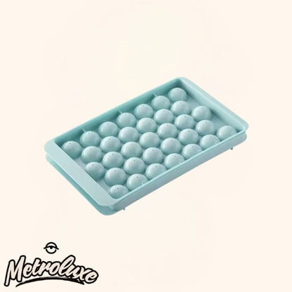 Ice Cube Trays for Cocktails – Multi-Compartment Ball-Shaped Mold, Plastic