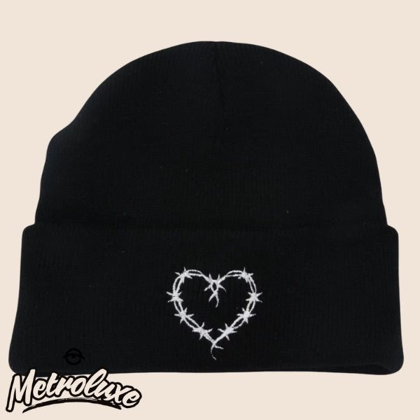 Karol G Winter Knit Beanie with Heart Design – Premium Unisex Cold