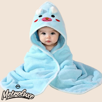 Soft Baby Swaddle Blanket – Cartoon Animal Design, Ages 0–3 Years