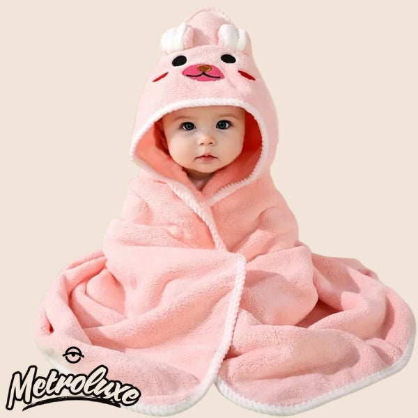 Soft Baby Swaddle Blanket – Cartoon Animal Design, Ages 0–3 Years