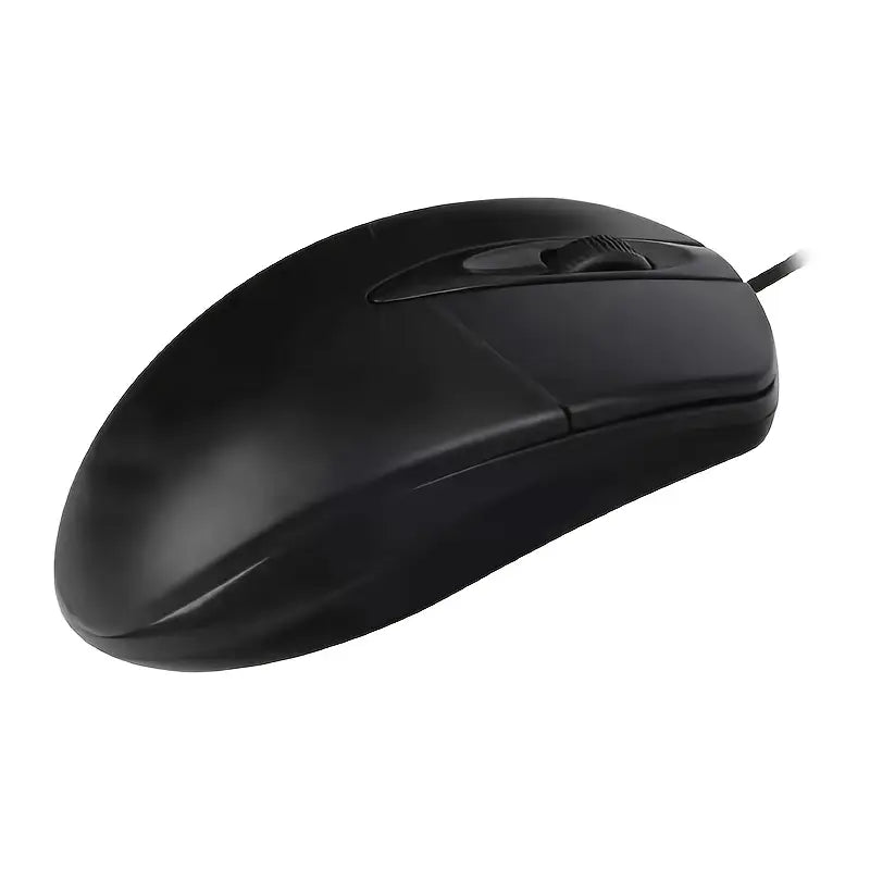 Ambidextrous USB Optical Mouse 1200DPI – PC, Laptop, No Battery Needed