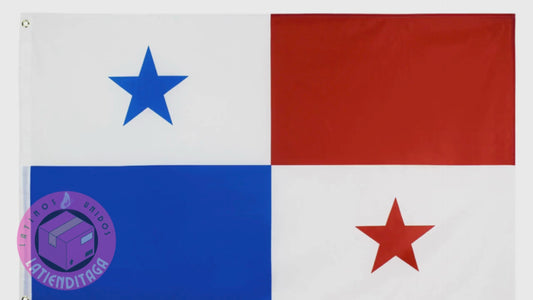 LATIENDITAGA - Panama South America National Flag Soccer Futbal 3'x5' Polyester Banner Flags