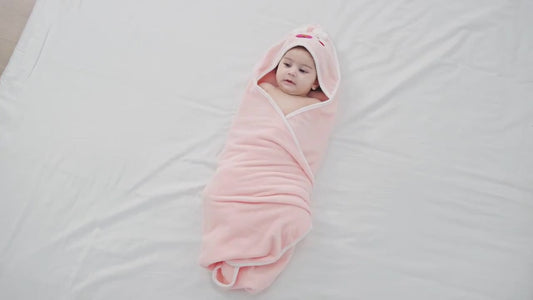 Soft Baby Swaddle Blanket – Cartoon Animal Design, Ages 0–3 Years