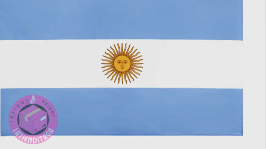 LATIENDITAGA - Argentina National Flag, 3x5FT Polyester Banner with Embroidery for Indoor and Outdoor Use
