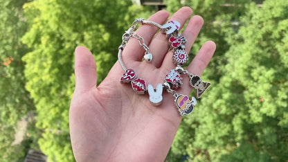 Ba-d Bunn-y Charms for Bracelets Snake Chain Bangles For Women Hip Hop Singer Gift Fashion Accessories